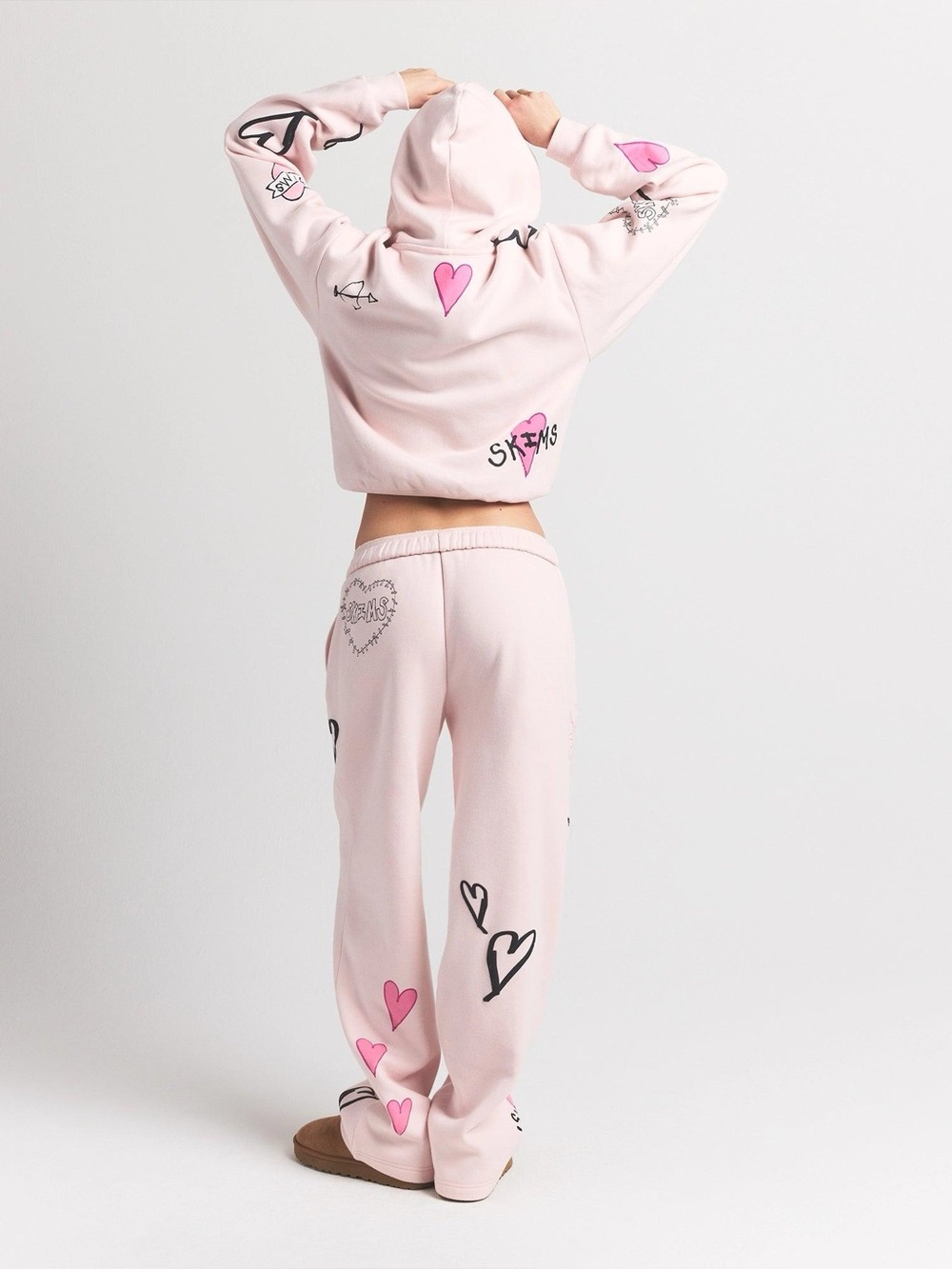 SKIMS pink angel straight leg pant— Valentines Day 2025, S